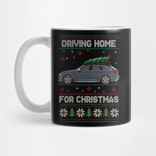 Funny Ugly Sweater - Driving Home For Christmas - RS6 Car Mug